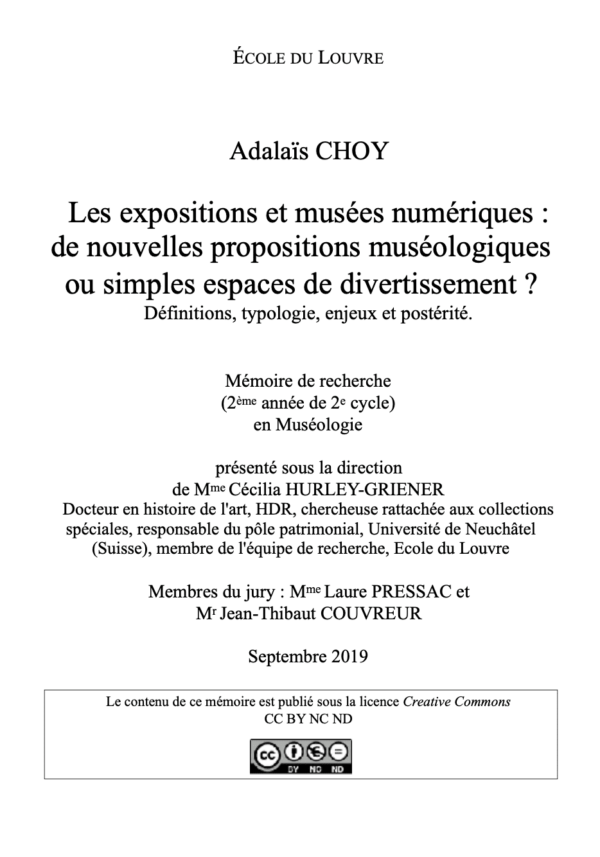 Memoire M2 Adalais Choy Ecole du Louvre
